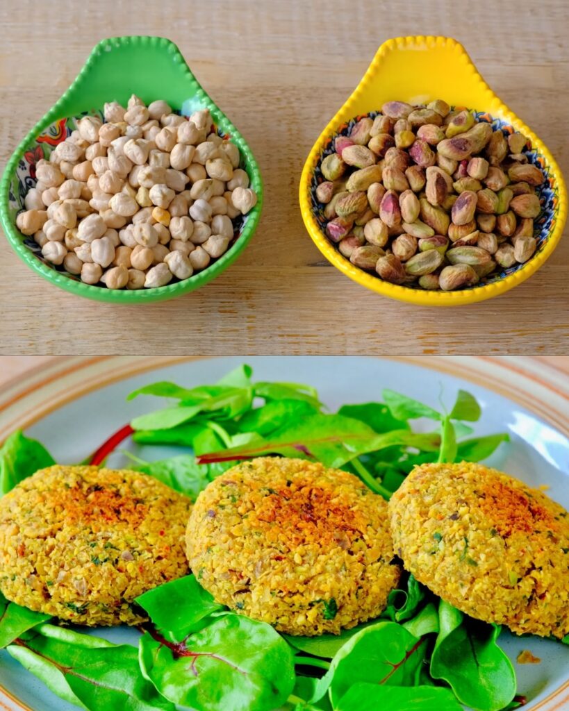 Chickpea and Pistachio Patties