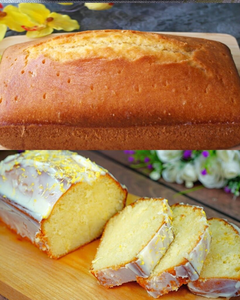 Lemon Pound Cake with Condensed Milk Glaze