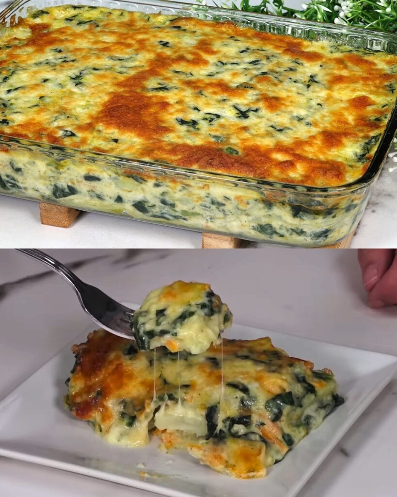 Potatoes and Spinach with Bechamel Sauce