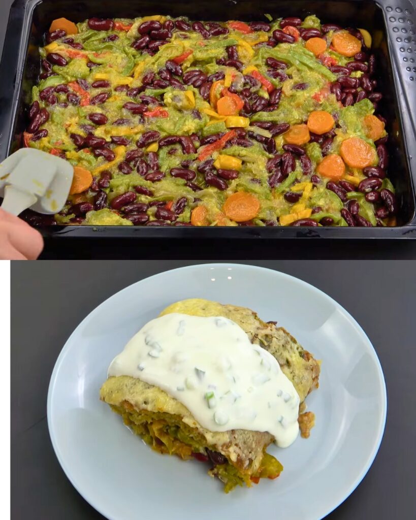 Vegetable and Bean Bake with Oatmeal Crust