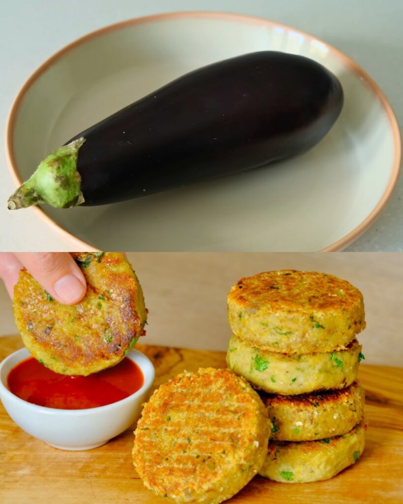 Eggplant Patties finished dish