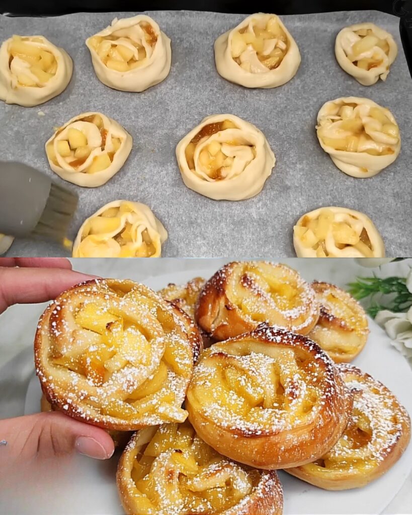 Apple-filled Pastry finished dish