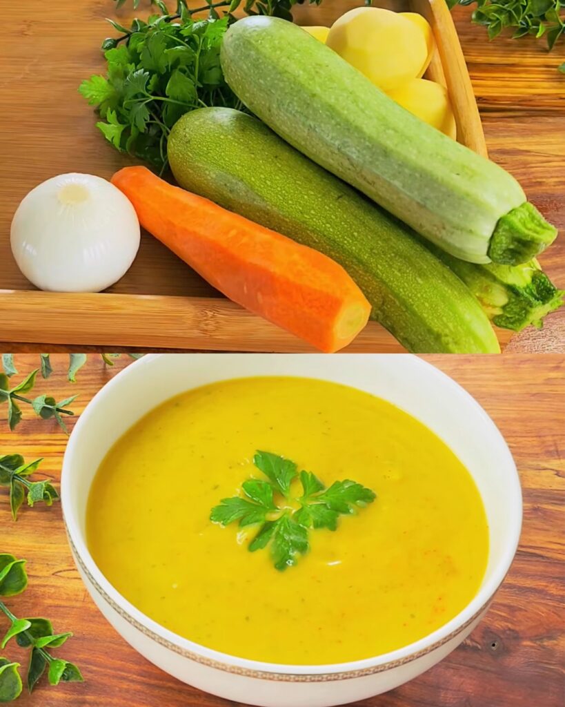 Vegetable Soup with Toast and Tomato-Garlic Spread