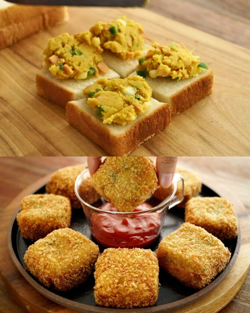 Potato Curry Croquette Bread
