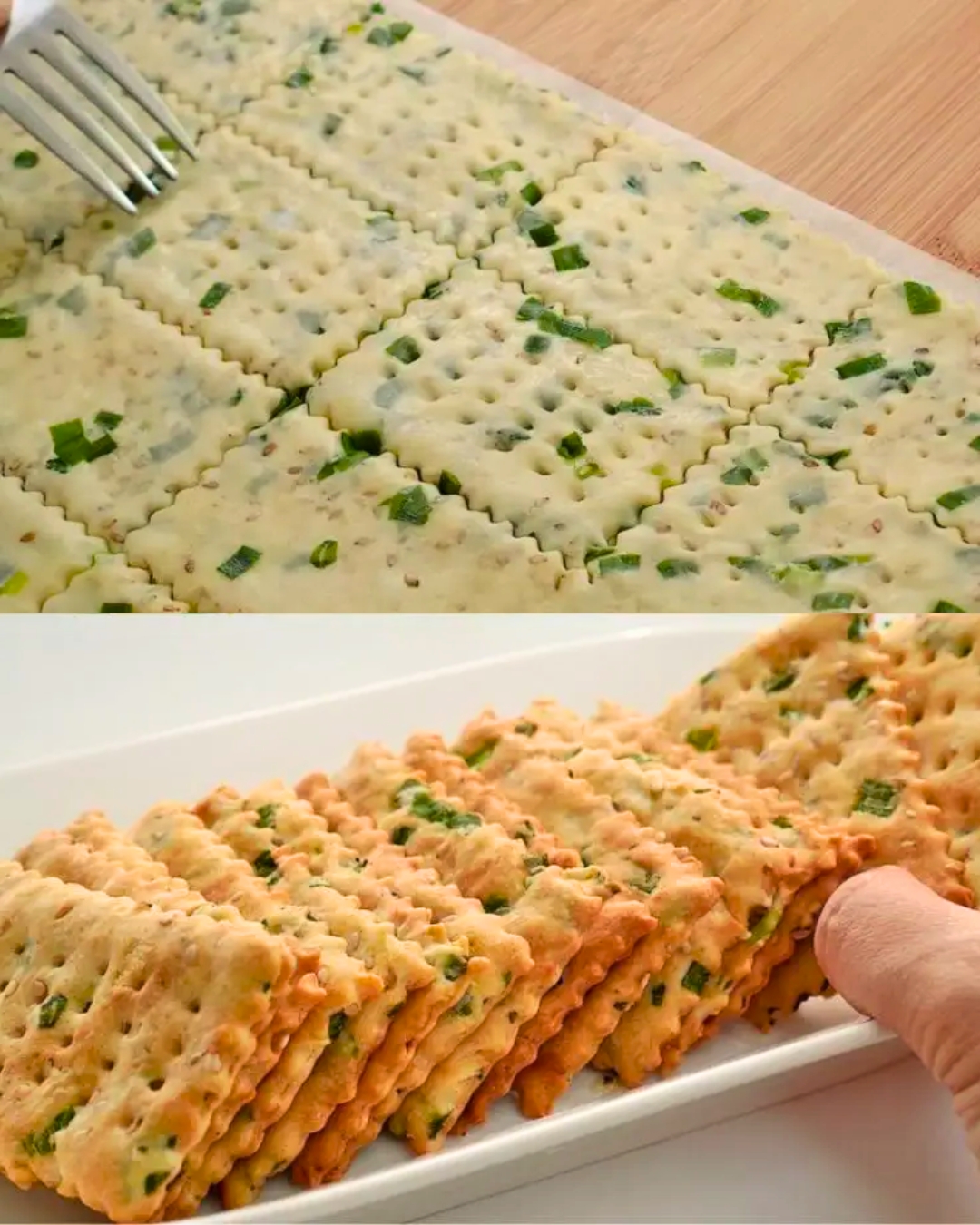 Green Onion Crackers