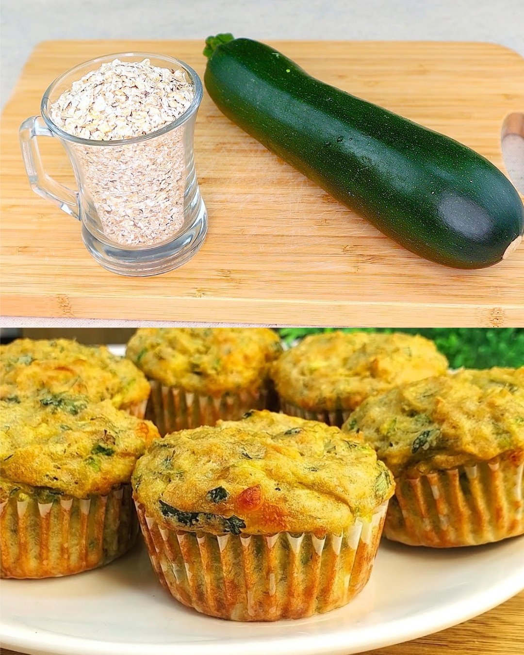 Zucchini Oatmeal Muffins