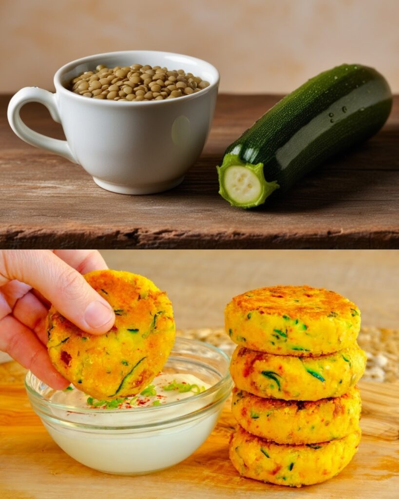Yellow Lentil Patties finished dish