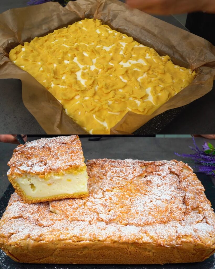 Airy Peach Yogurt Cake finished dish