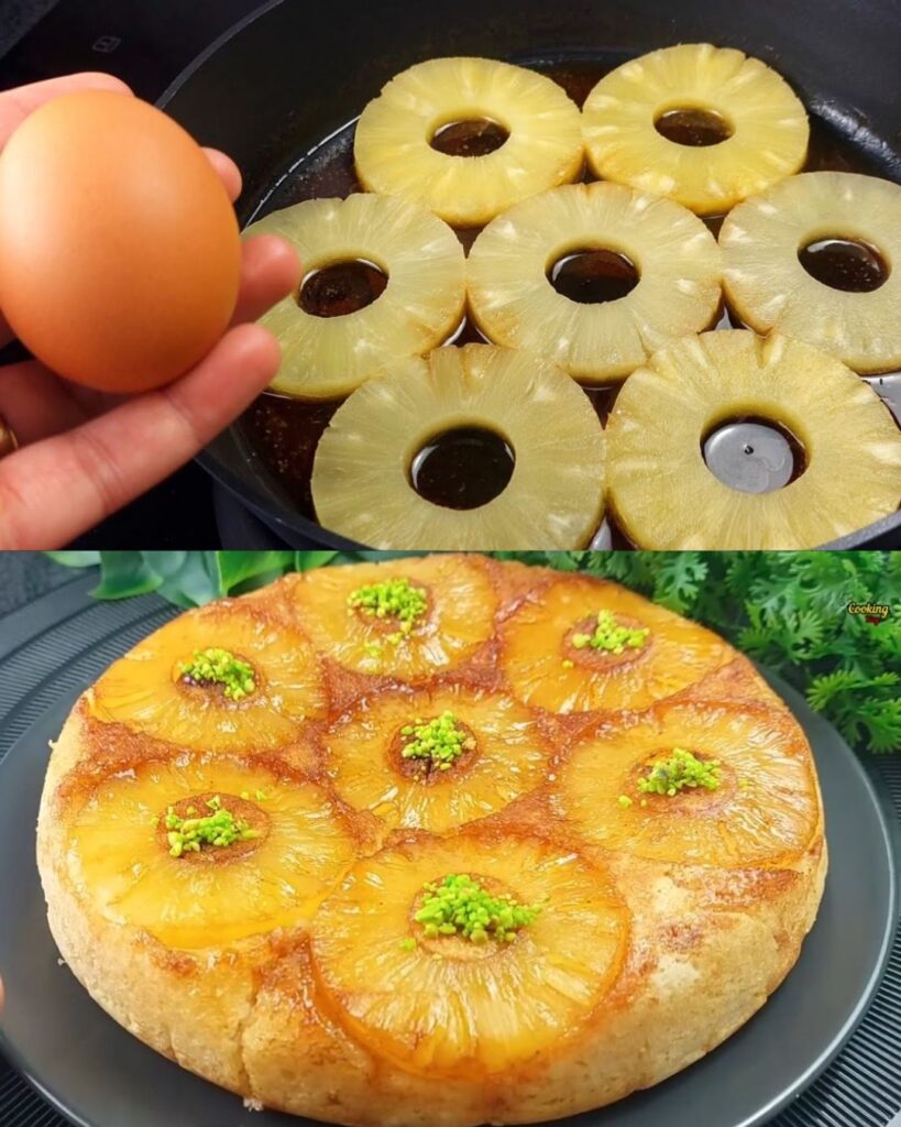 Classic Pineapple Upside-Down Cake with a Cherry Twist