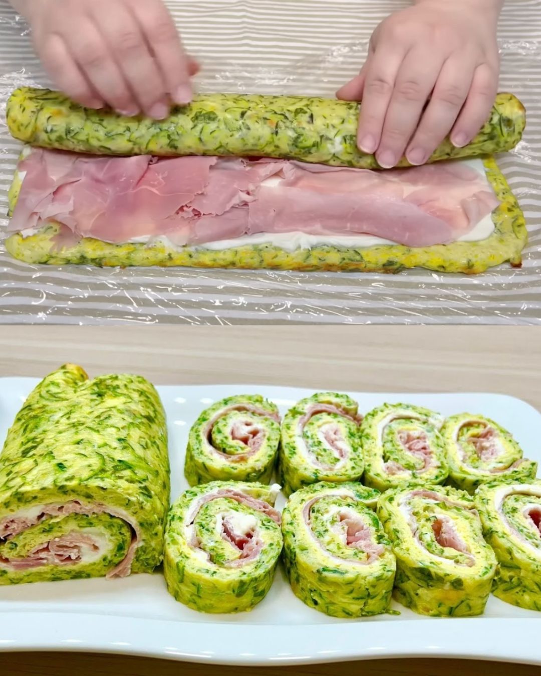 Zucchini and Cream Cheese Roll