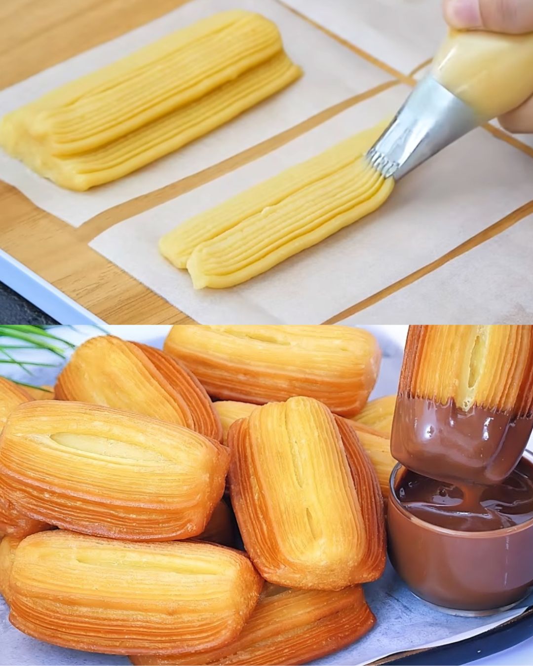 Homemade Classic Churros with Rich Chocolate Dipping Sauce