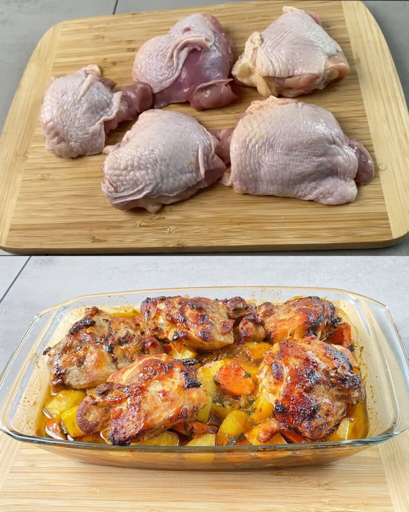 Honey-Soy Glazed Chicken Thighs with Roasted Vegetables