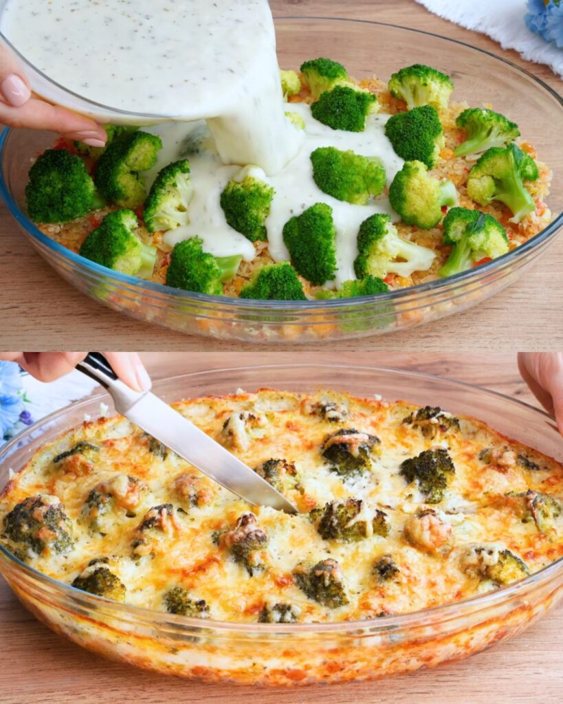 Delicious Broccoli Casserole with Rice finished dish