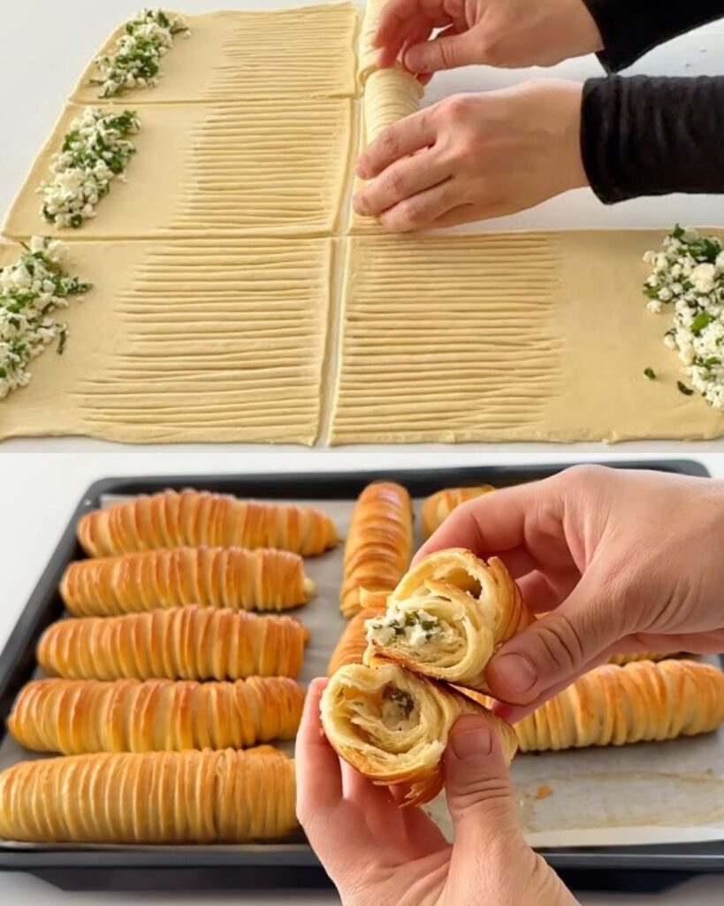 Homemade Cheese and Parsley Stuffed Bread Rolls