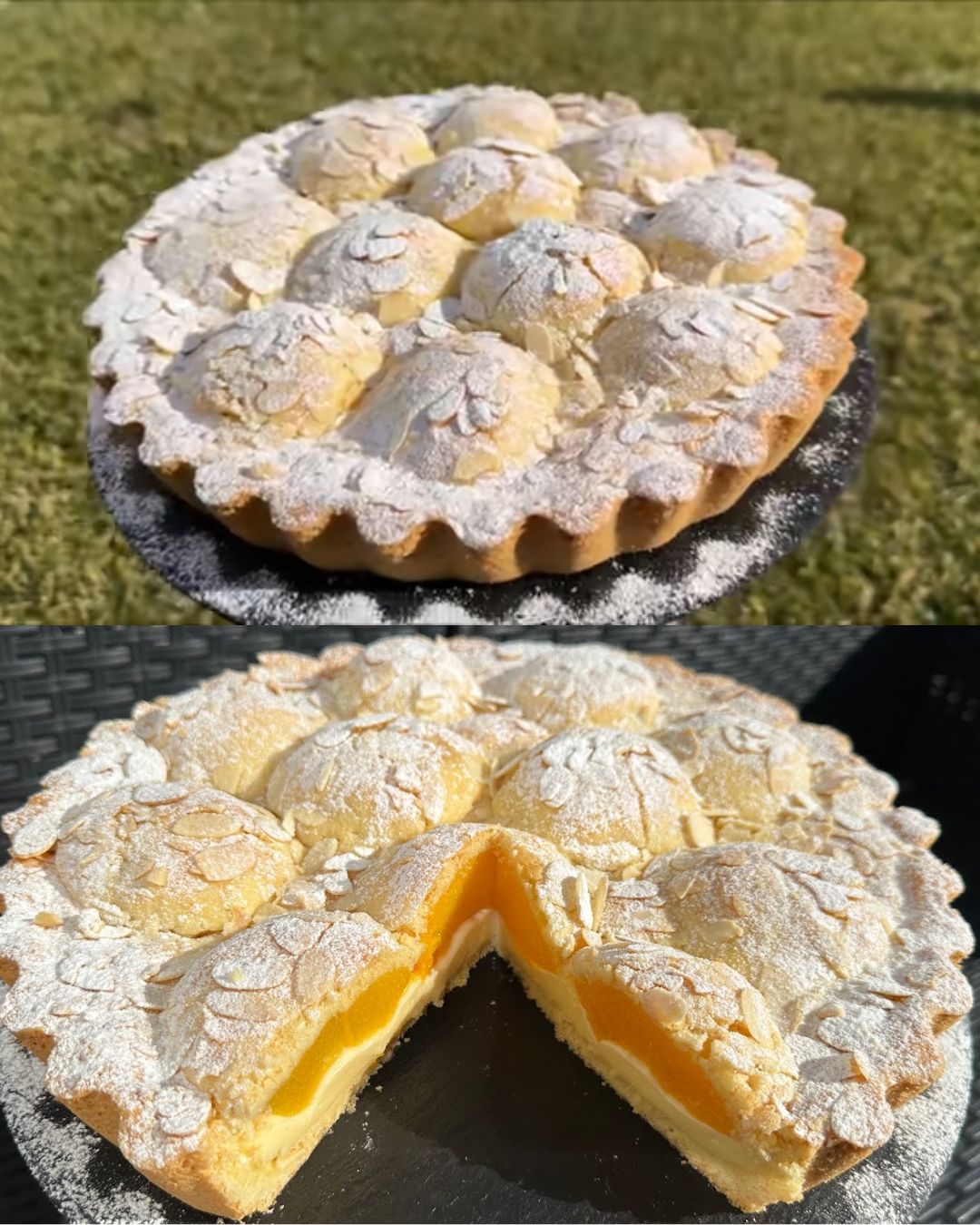 Italian Peach Lemon Delight Cake