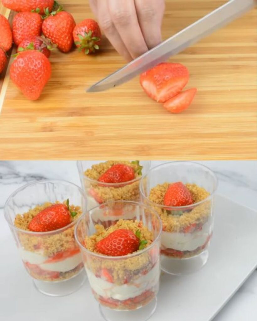 No-Bake Strawberry Cheesecake Cups