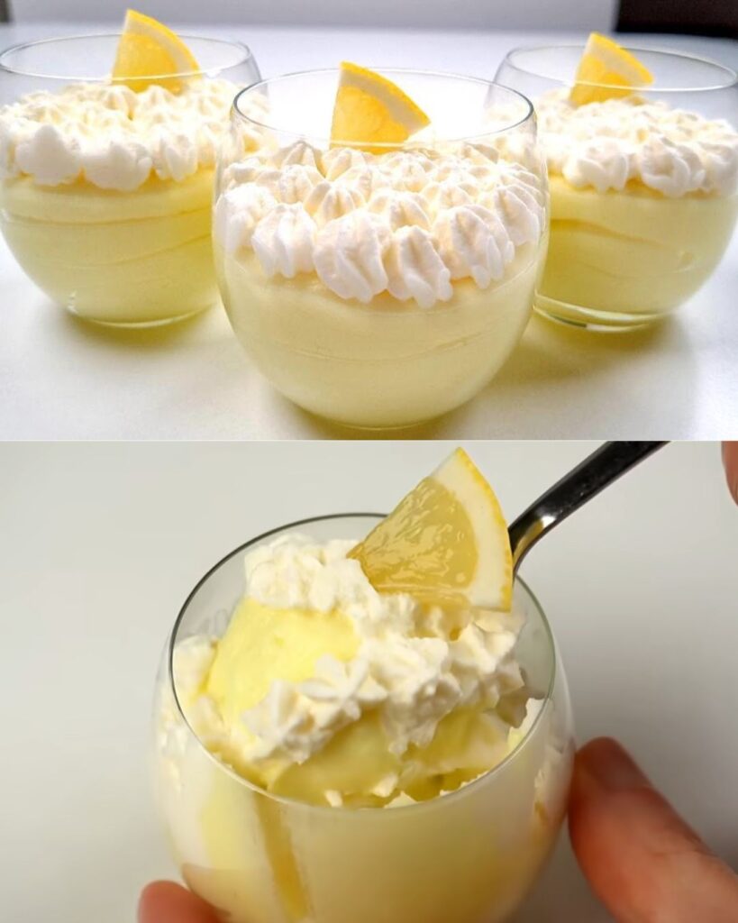 Refreshing Eggless Lemon Mousse