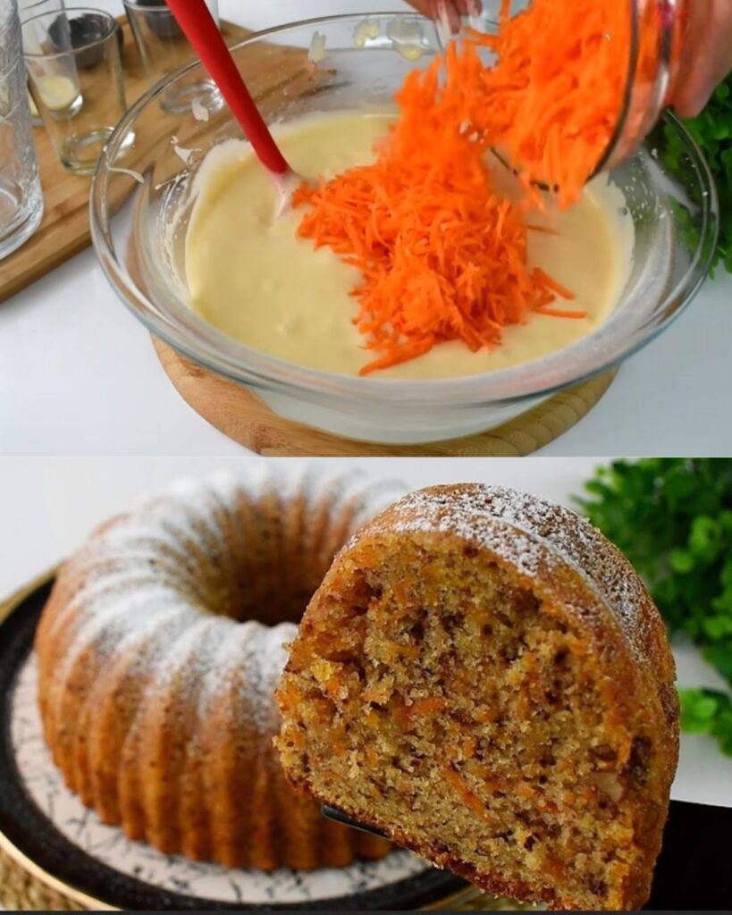 Moist Carrot Walnut Cake with a Cinnamon Twist