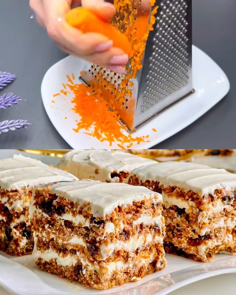 Delicious and Healthy Carrot Cake with Ricotta Cream