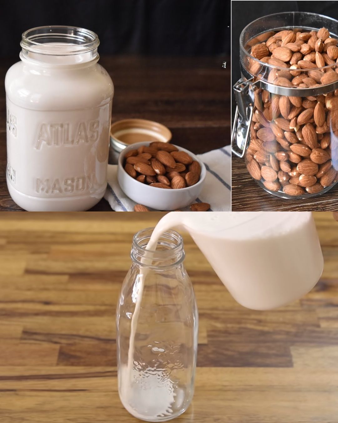 Creamy Homemade Almond Milk with a Hint of Vanilla