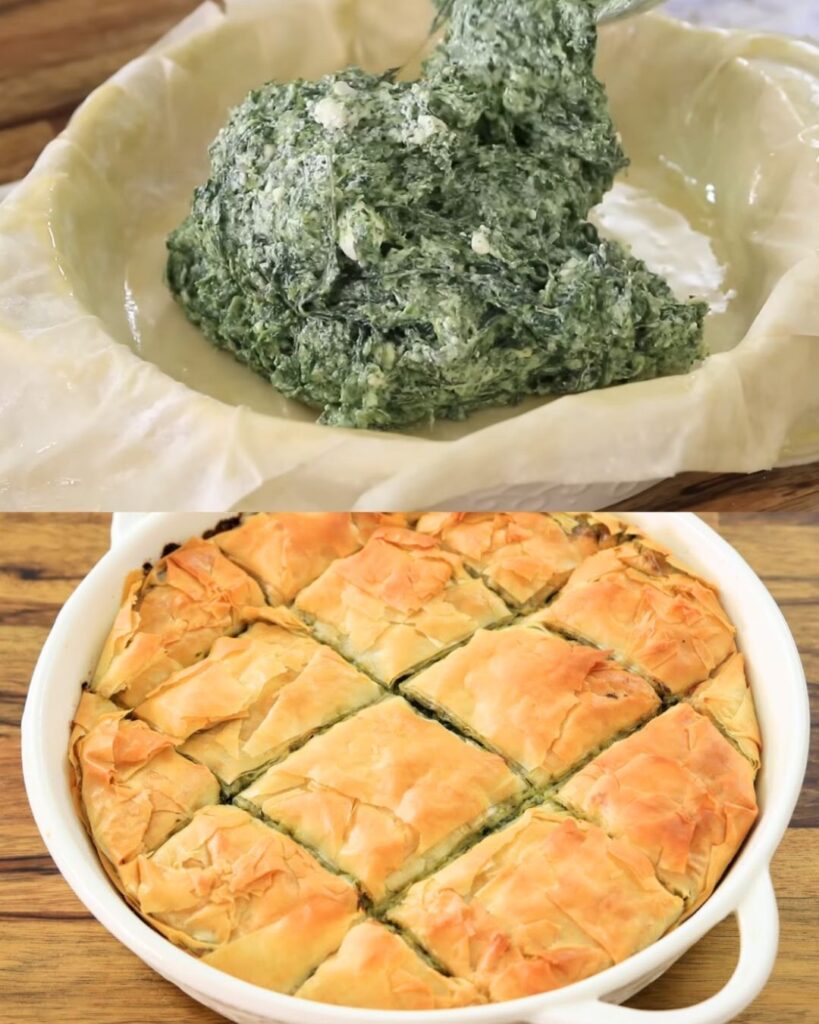 Spinach and Cheese Phyllo Pie (Spanakopita)