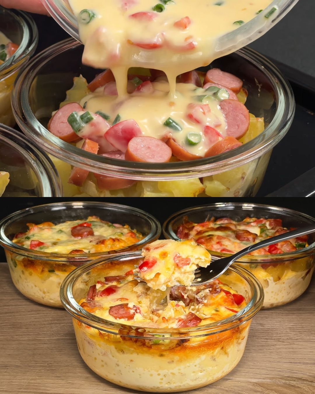Baked Potato and Sausage Casserole