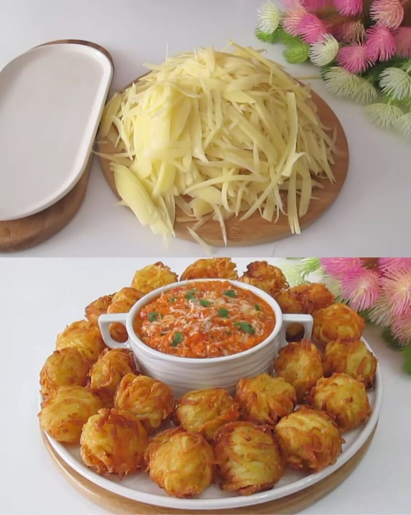 Crispy Potatoes with Savory Tomato Sauce