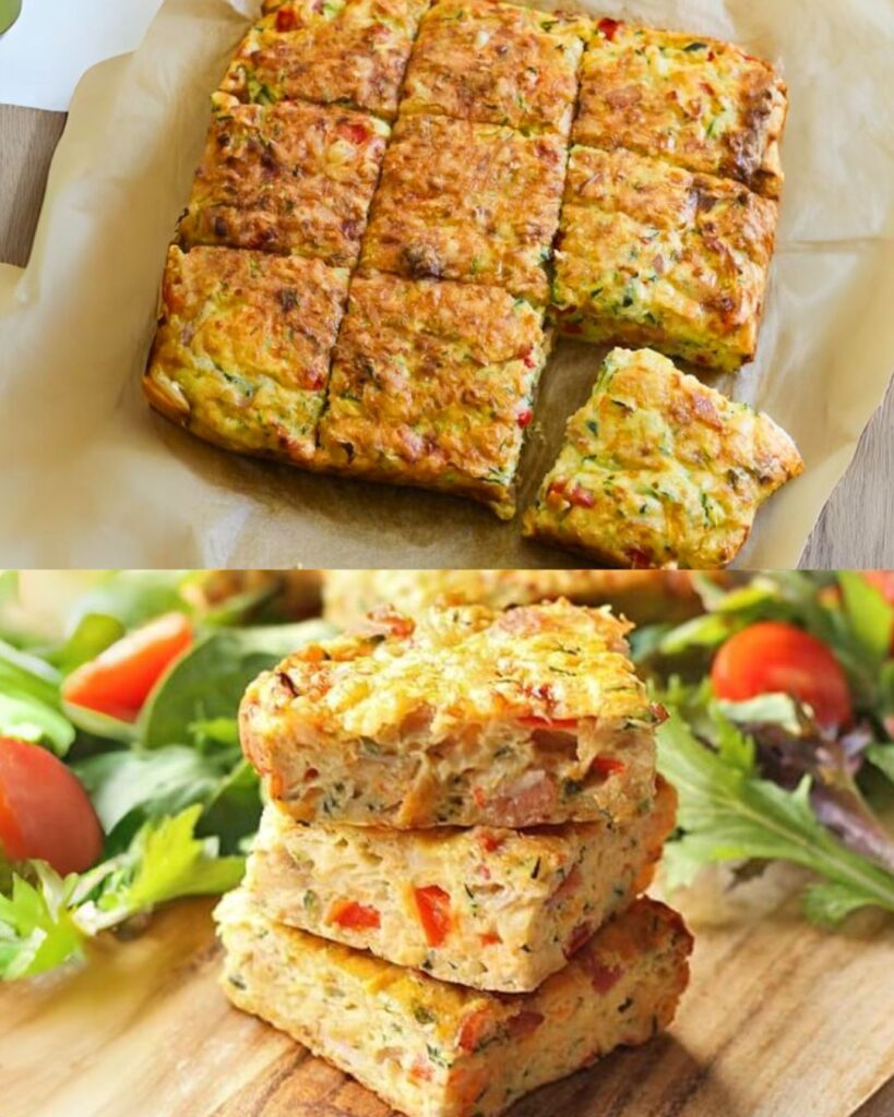 Zucchini, Carrot, and Bacon Slice Recipe