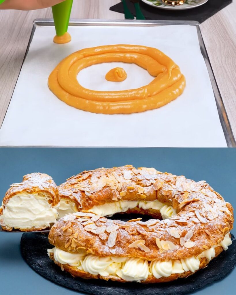 Almond Cream Pastry with Coffee Smoothie