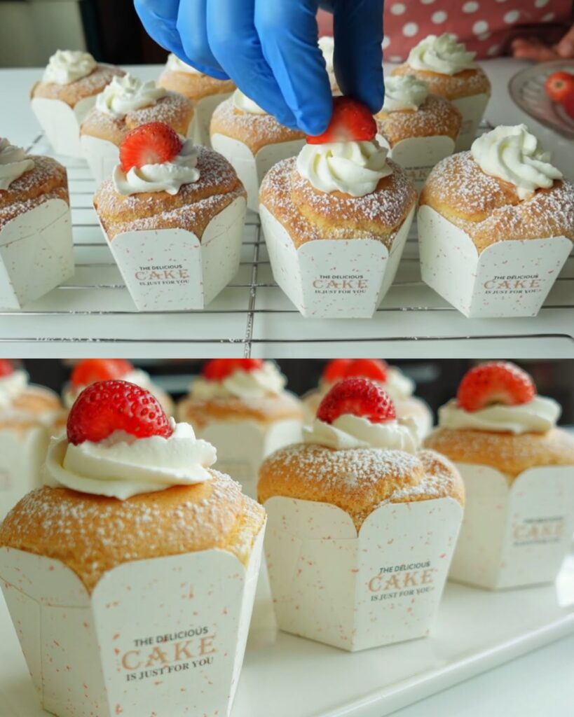 Fluffy Chiffon Hokkaido Cupcakes
