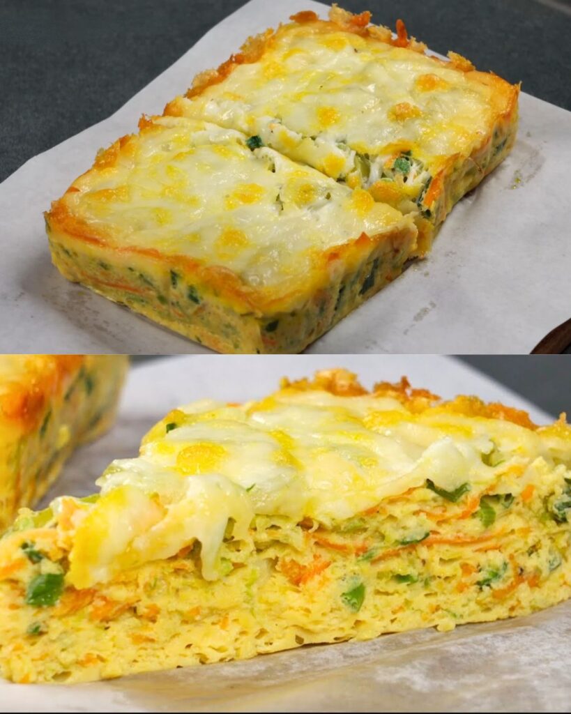 Vegetable and Egg Skillet with Mozzarella Topping finished dish