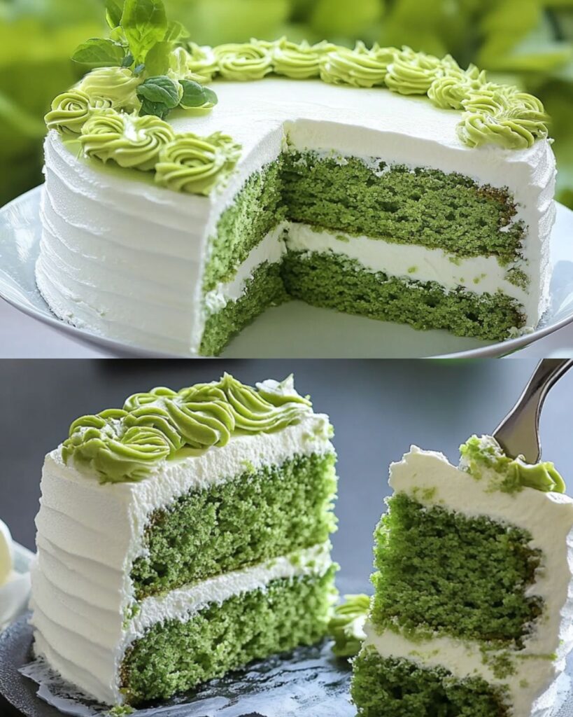 Spinach Cake Recipe finished dish