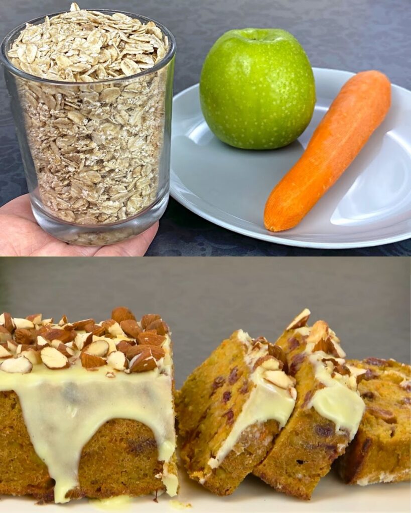 Healthy Fruit and Oatmeal Cake finished dish