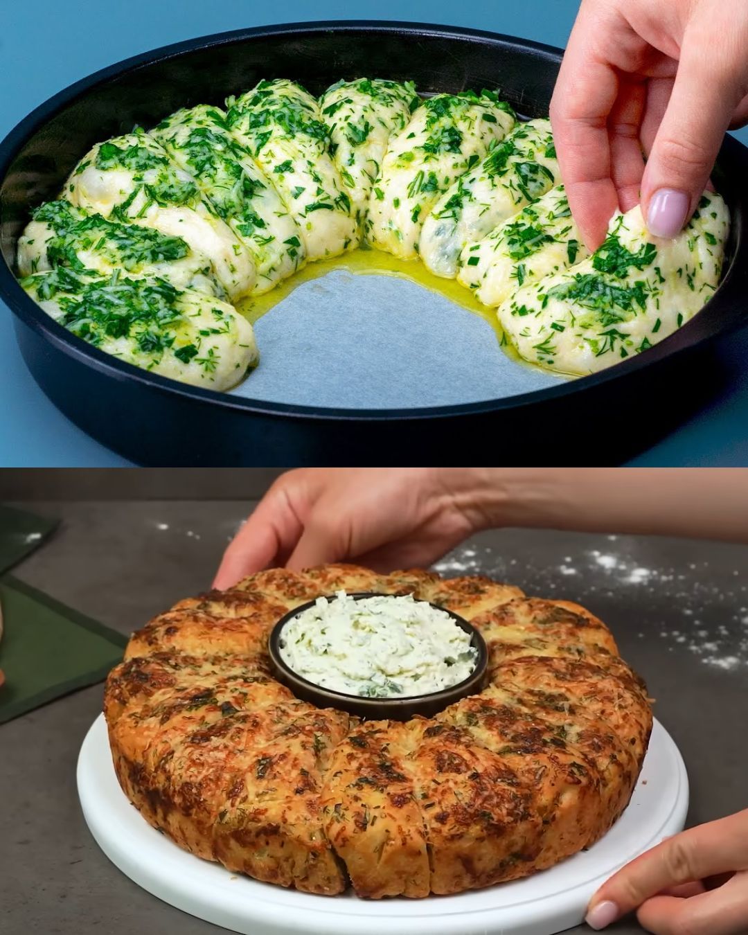 Herb-Infused Garlic Rolls