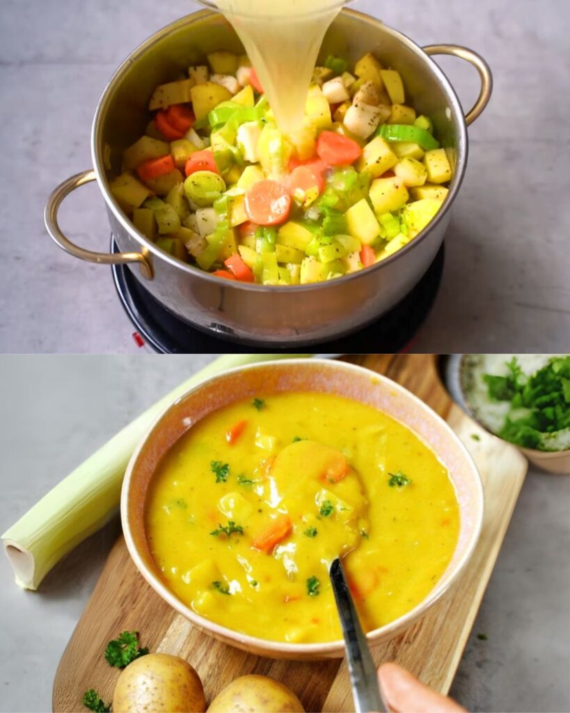 Creamy Vegan Potato Leek Soup
