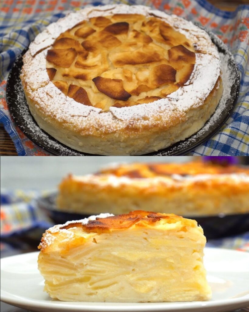 Delicious French Apple Pie finished dish