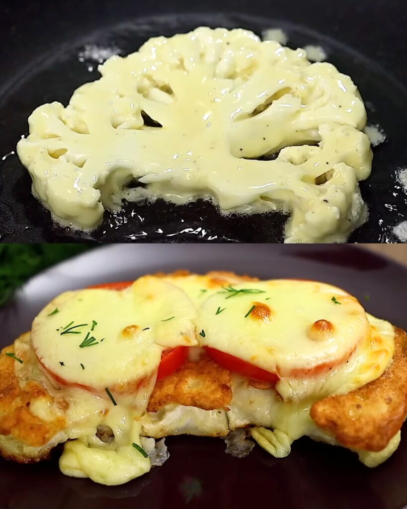 Cauliflower Steaks with Tomatoes and Cheese: An Easy and Delicious Recipe