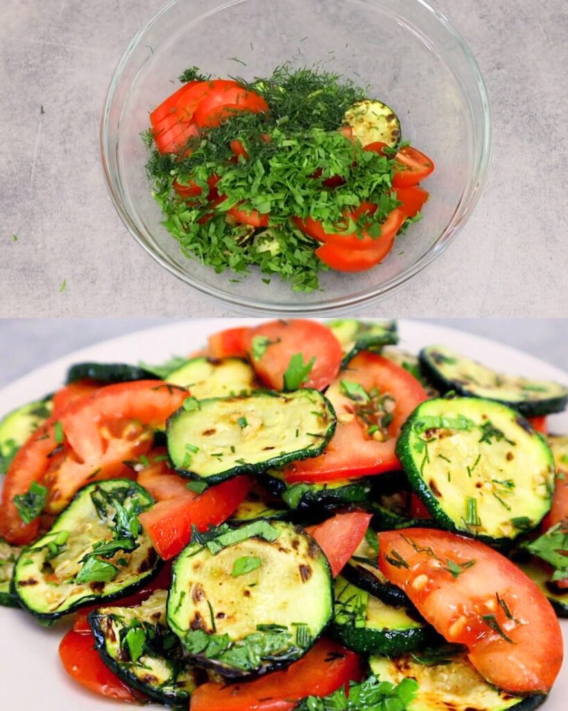 Delicious Zucchini Tomato Salad