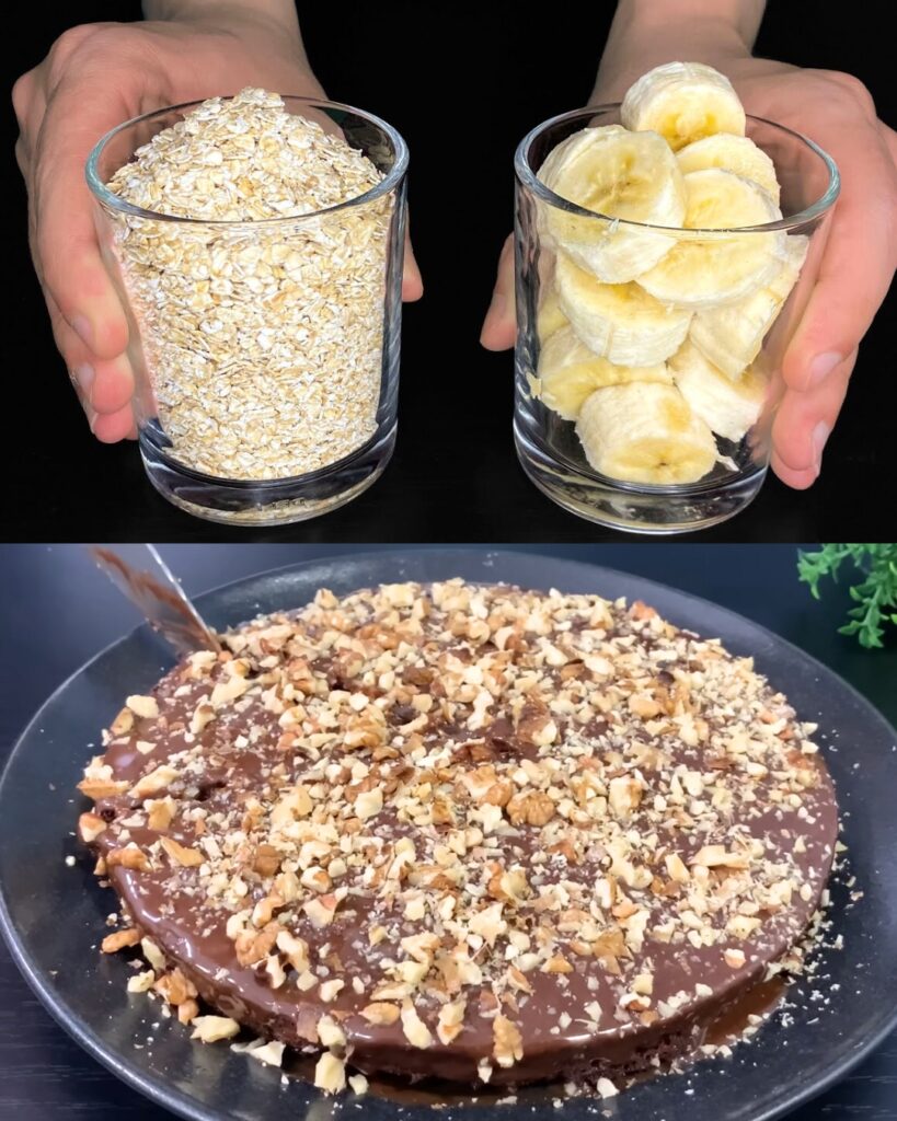 Oatmeal Banana Dessert! Low-Calorie Dessert in 5 Minutes! finished dish