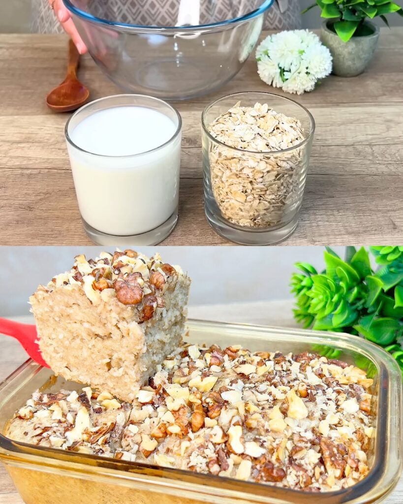 Healthy Oatmeal Breakfast Cake: Flourless and Sugar-Free Morning Delight