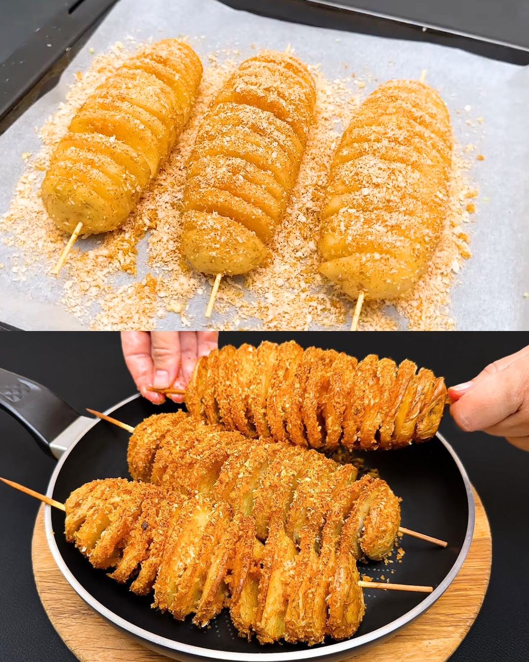 Grandma's Crispy Parmesan Potato Dinner