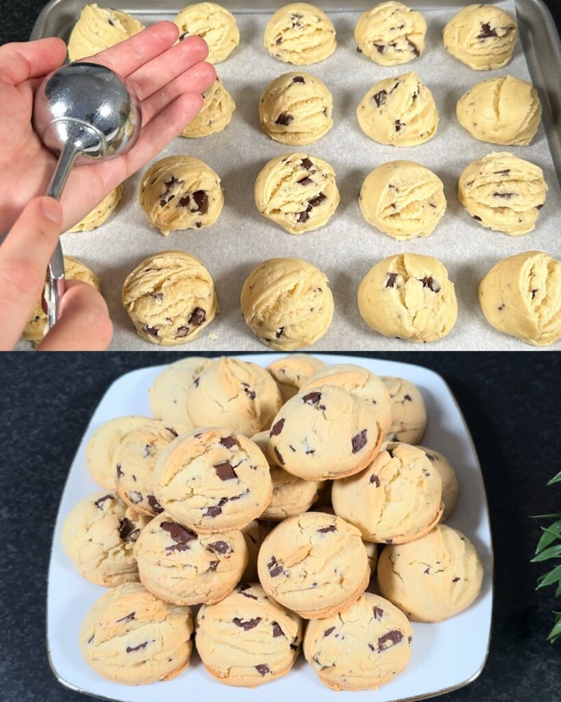 Easy Chocolate Chip Cookies finished dish