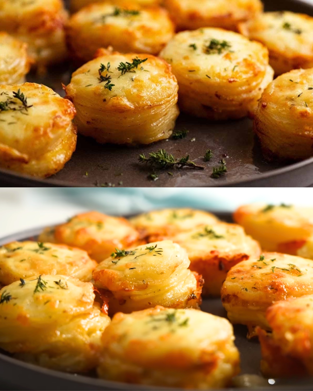 Mini Potato Dauphinoise (Gratin Stacks)