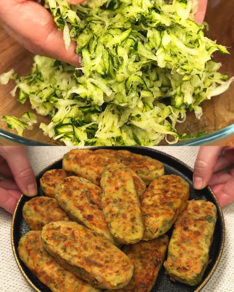 Zesty Zucchini Patties finished dish