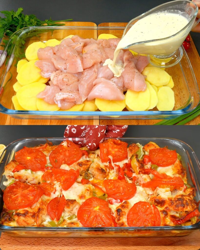 Incredibly Delicious Chicken and Potatoes finished dish