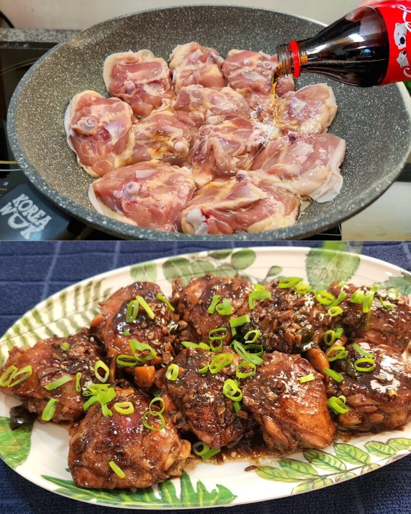 Delicious Coca-Cola Chicken Thighs finished dish