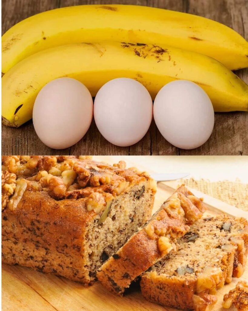 Banana Bread Recipe with Toasted Walnuts and Raisins finished dish