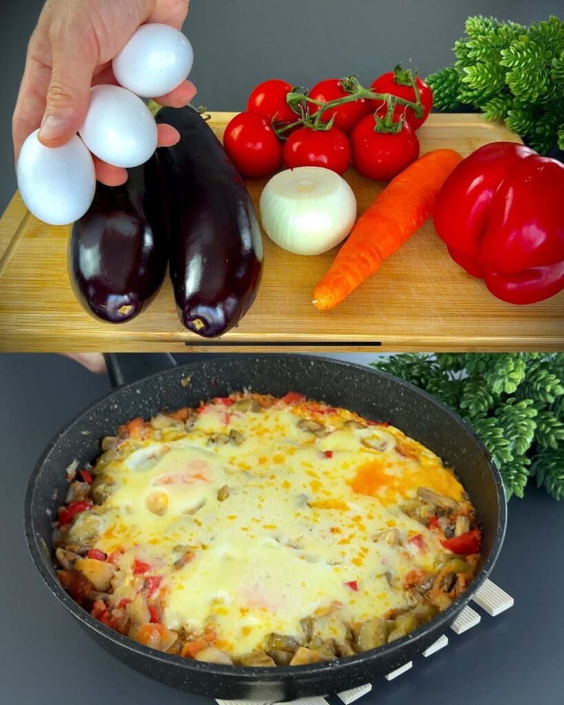 Savory Eggplant and Vegetable Skillet