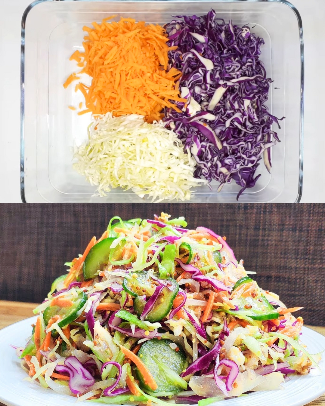 Fresh and Crunchy Cabbage Salad with Creamy Mustard Dressing