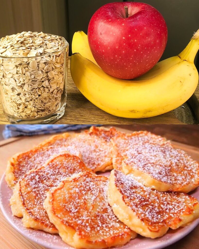 Healthy and Delicious Banana Oatmeal Pancakes finished dish